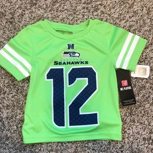 NWT 2T Seahawks green jersey official NFL gear 12 Fan
